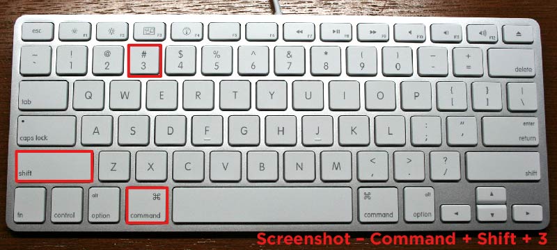 shortcut for a screenshot mac